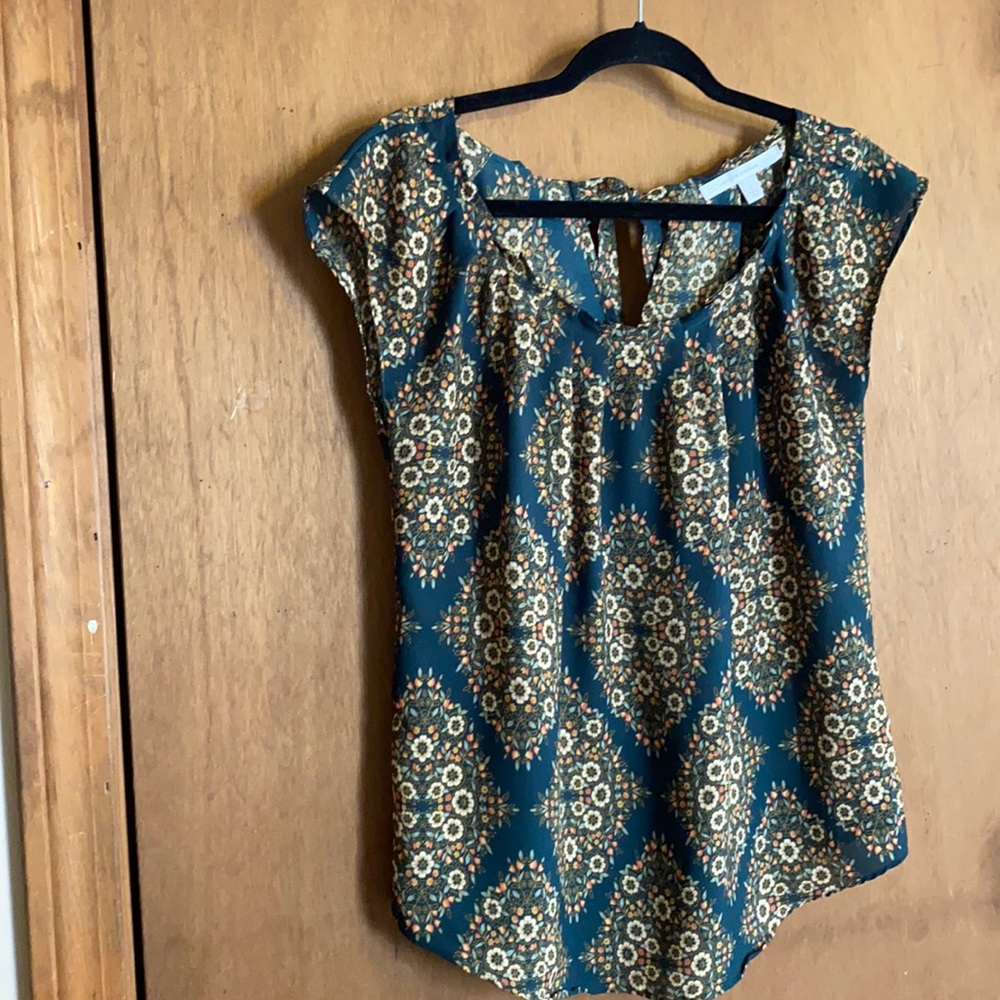 Cap sleeve blouse